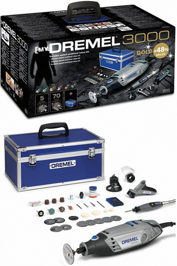 Utensile multifunzione Dremel 3000-5/70 Kit Gold