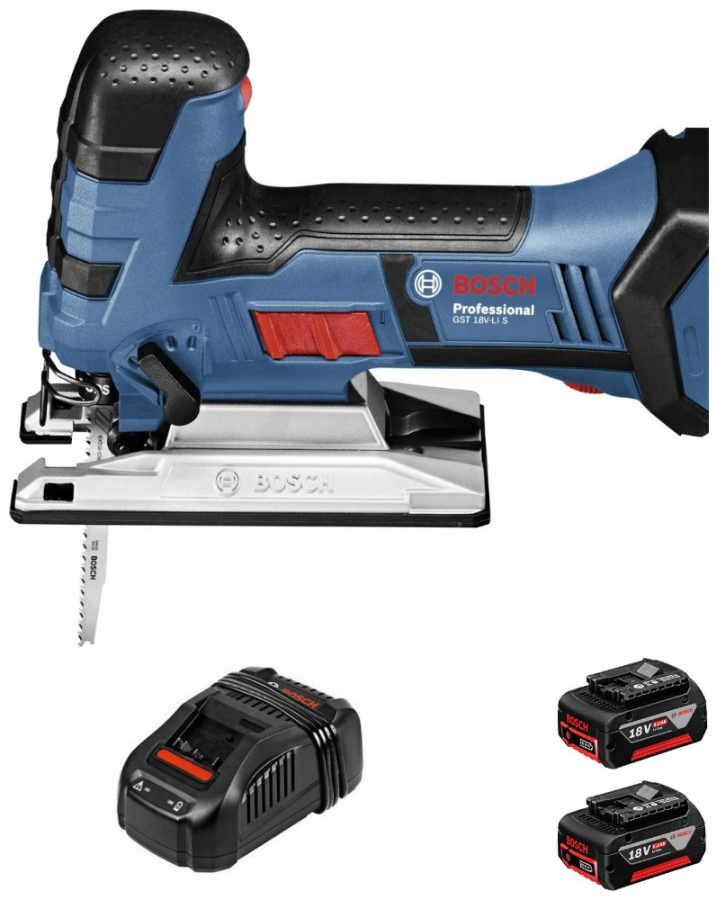 Seghetto alternativo Bosch GST 18 V-LI S Professional con batterie - GST 18 V-LI S Professional