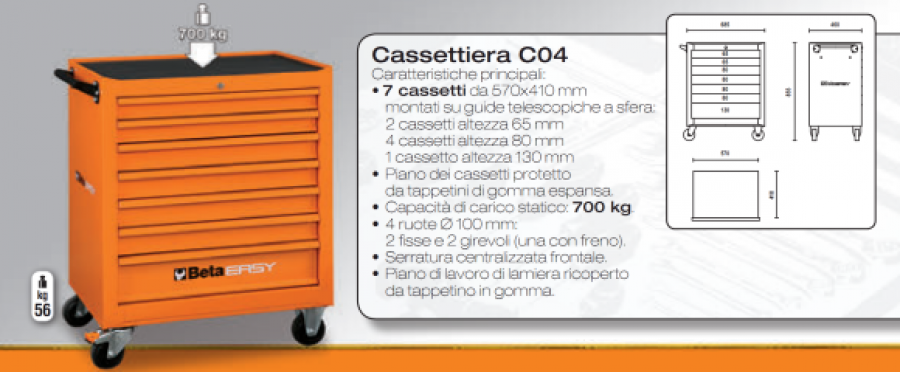 Cassettiera Beta Easy C04 - C04