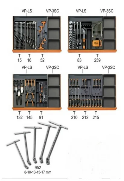 Assortimento utensili Beta 5989/VA
