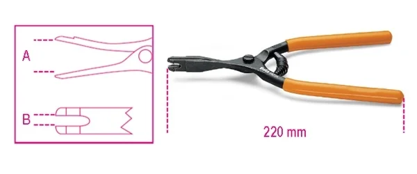 Pinza per cavo freno a mano  beta 1471a - dettaglio 1